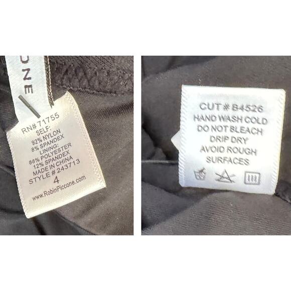 Robin Piccone Margot Lace-Up Back One-Piece Swimsuit Size 4 - Picture 7 of 8